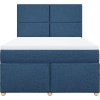 Box spring postel s matrací 140x200 cm textil [3293597] (Barva Tmavě šedá)