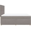 Box spring postel s matrací 140x200 cm textil [3293597] (Barva Tmavě šedá)
