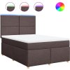 Box spring postel s matrací 140x200 cm textil [3293597] (Barva Tmavě šedá)