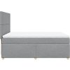Box spring postel s matrací 140x200 cm textil [3293597] (Barva Tmavě šedá)