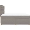 Box spring postel s matrací 140x200 cm textil [3293618] (Barva Tmavě šedá)