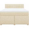 Box spring postel s matrací 140x200 cm textil [3289004] (Barva Tmavě šedá)