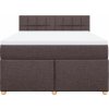 Box spring postel s matrací 140x200 cm textil [3289004] (Barva Tmavě šedá)