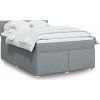 Box spring postel s matrací 140x200 cm textil [3289004] (Barva Tmavě šedá)