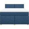 Box spring postel s matrací 140x200 cm textil [3286697] (Barva Tmavě šedá)