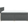 Box spring postel s matrací 140x200 cm textil [3286697] (Barva Tmavě šedá)