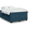 Box spring postel s matrací 140x200 cm samet [3285289] (Barva Černá)