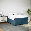 Box spring postel s matrací 140x200 cm samet [3285289] (Barva Černá)