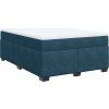Box spring postel s matrací 140x200 cm samet [3285289] (Barva Černá)