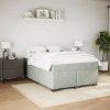 Box spring postel s matrací 140x200 cm samet [3285289] (Barva Černá)