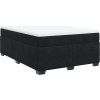 Box spring postel s matrací 140x200 cm samet [3285289] (Barva Černá)