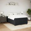 Box spring postel s matrací 140x200 cm samet [3285289] (Barva Černá)