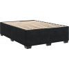 Box spring postel s matrací 140x200 cm samet [3285289] (Barva Černá)