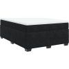 Box spring postel s matrací 140x200 cm samet [3285289] (Barva Černá)