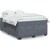 Box spring postel s matrací 140x200 cm samet [3285289] (Barva Černá)