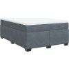 Box spring postel s matrací 140x200 cm samet [3285289] (Barva Černá)