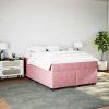 Box spring postel s matrací 140x200 cm samet [3285289] (Barva Černá)