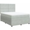 Box spring postel s matrací 140x200 cm samet [3294654] (Barva Černá)