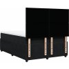 Box spring postel s matrací 140x200 cm samet [3294654] (Barva Černá)