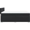 Box spring postel s matrací 140x200 cm umělá kůže [3286124] (Barva Černá)