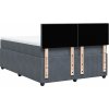 Box spring postel s matrací 140x200 cm samet [3290059] (Barva Tmavě šedá)