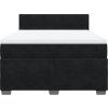 Box spring postel s matrací 140x200 cm samet [3286331] (Barva Tmavě šedá)