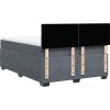 Box spring postel s matrací 140x200 cm samet [3286331] (Barva Tmavě šedá)