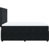 Box spring postel s matrací 140x200 cm samet [3292354] (Barva Černá)