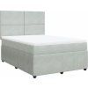 Box spring postel s matrací 140x200 cm samet [3292354] (Barva Černá)