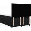 Box spring postel s matrací 140x200 cm samet [3292354] (Barva Černá)