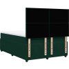 Box spring postel s matrací 140x200 cm samet [3292354] (Barva Černá)