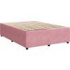 Box spring postel s matrací 140x200 cm samet [3292354] (Barva Černá)