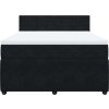 Box spring postel s matrací 140x200 cm samet [3287759] (Barva Tmavě šedá)