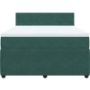 Box spring postel s matrací 140x200 cm samet [3287759] (Barva Tmavě šedá)