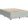 Box spring postel s matrací 140x200 cm samet [3292371] (Barva Tmavě šedá)