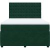 Box spring postel s matrací 140x200 cm samet [3292371] (Barva Tmavě šedá)