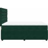 Box spring postel s matrací 140x200 cm samet [3292371] (Barva Tmavě šedá)