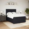 Box spring postel s matrací 140x200 cm samet [3292371] (Barva Tmavě šedá)