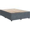 Box spring postel s matrací 140x200 cm samet [3292371] (Barva Tmavě šedá)