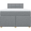 Box spring postel s matrací 120x200 cm textil [3288948] (Barva Tmavě šedá)