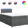 Box spring postel s matrací 120x200 cm textil [3288948] (Barva Tmavě šedá)