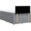 Box spring postel s matrací 120x200 cm textil [3288948] (Barva Tmavě šedá)