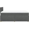Box spring postel s matrací 120x200 cm textil [3288948] (Barva Tmavě šedá)
