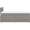 Box spring postel s matrací 120x200 cm textil [3288948] (Barva Tmavě šedá)