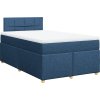 Box spring postel s matrací 120x200 cm textil [3288948] (Barva Tmavě šedá)
