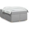 Box spring postel s matrací 120x200 cm textil [3285369] (Barva Tmavě hnědá)