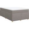 Box spring postel s matrací 120x200 cm textil [3285369] (Barva Tmavě hnědá)