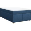 Box spring postel s matrací 120x200 cm textil [3285369] (Barva Tmavě hnědá)
