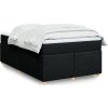 Box spring postel s matrací 120x200 cm textil [3285369] (Barva Tmavě hnědá)