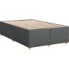 Box spring postel s matrací 120x200 cm textil [3285369] (Barva Tmavě hnědá)